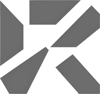 Минималистичный абстрактный логотип компании Ptscash в серых тонах на белом фоне
